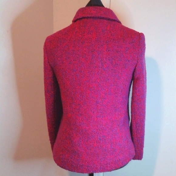 VTG Colette Modes Wool Confetti Boucle Blazer Size 12 - Picture 4 of 8